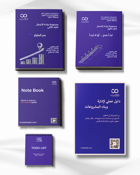 مجموعة ملخصات ريادة الأعمال | ابدأ مشروعك خطوة بخطوة